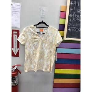 Hearts of palm womens vneck tshirt orange winds new from JCPenney